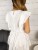 Biała Sukienka Ażurowa - 115-SU-WHT-UNI - Miderelle