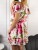 Sukienka hiszpanka w róże biała - 108-SU-WHT-UNI - Miderelle
