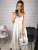 Sukienka Maxi Aileen ażurowa biała - 128-SU-WHT-UNI - Miderelle