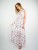 Sukienka Maxi Miami biała w pastelowe kwiaty - 147-SU-WHT-M - Miderelle
