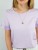 T-Shirt Sunny z falbankami przy rękawach lila - 149-BL-LIL-UNI - Miderelle