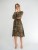 Sukienka Midi Leona w cętki - 166-SU-BWN-UNI - Miderelle